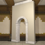Partition en arche de marbre