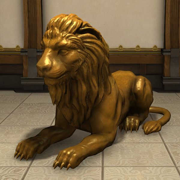 Statue de lion royal