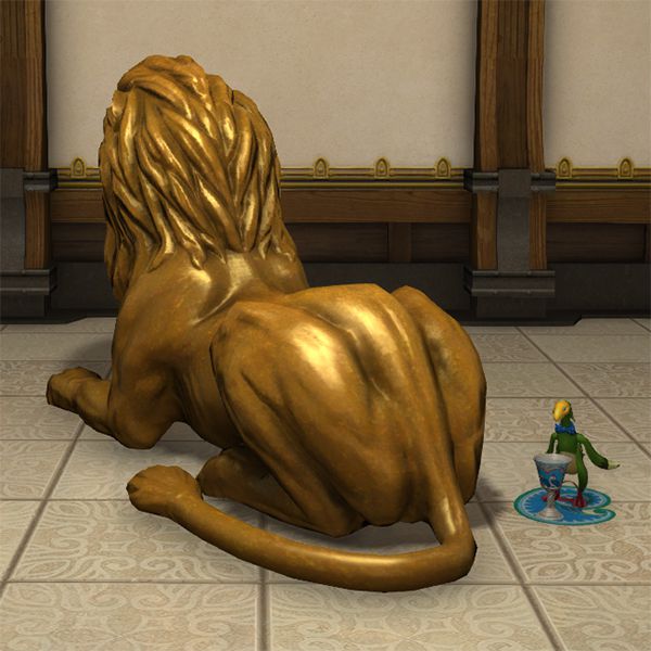 Statue de lion royal