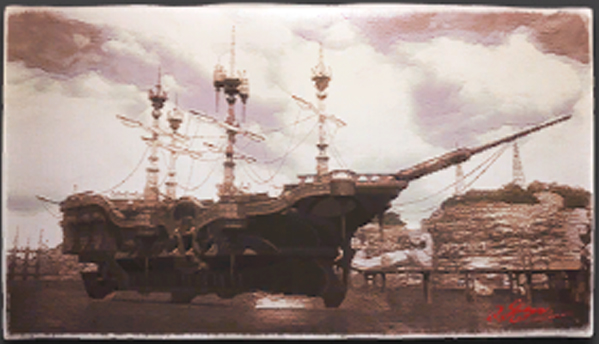 風景画:海賊船「アスタリシア号」