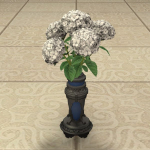Bouquet d'hortensias blancs