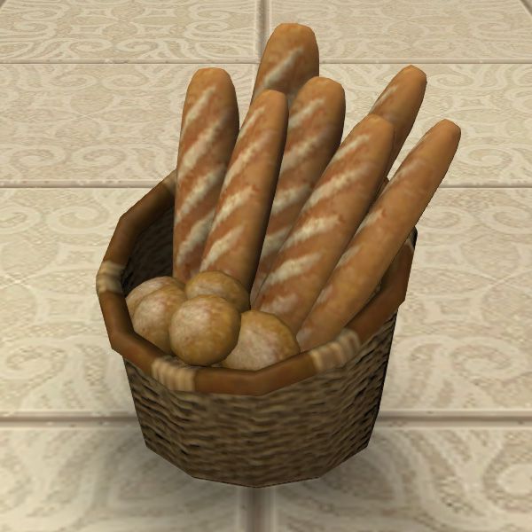 Panier de pains divers